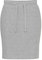 OXMO OXLou Damen Kurzer Rock elastischer Bund mit Kordeln, Größe:XL, Farbe:Light Grey Melange (200686)