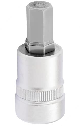 JOMAFA Vaso con punta ALLEN HEXAGONAL de 1/4 acero CRV, medidas a elegir de 3 a 8 mm | Puntas individuales para llave con cuadrado 1/4 taller, bricolaje (7mm)