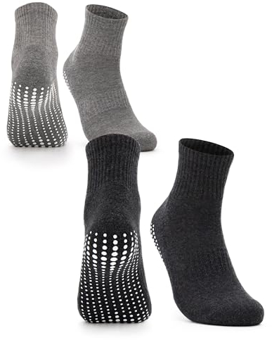 Occulto Herren Stoppersocken 2er Pack, 4er Pack (Modell: Andi) 2 Paar - Schwarz Grau 39-42