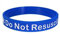 10 mm breiter Silikon-Notfall-Armreif, medizinisches Bewusstseinswarnung, DNR Do Not Resuscitate, 10 mm, Metall, Zirkonia