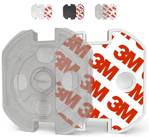VegMai® [20 Stück] Steckdosen kindersicherung mit Drehmechanismus und 3M Klebeband Ideal für Babys, Kinder und Kleinkinder zu Hause. Schuko Europäischer Stecker Farbe (TRANSPARENT)
