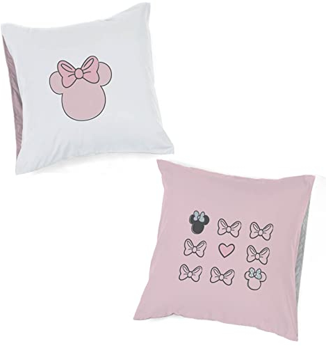 Jay Franco Disney Minnie One of a Kind 100% Baumwolle Kissenbezüge im 2er-Set 80x80 cm