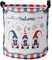 Kleider Tasche Independence Day Gnome Usa Buffalo Plaid Kariert Wäschekörbe Universell Laundry Hamper Mit Griffen Waschekorbsammler Für Schlafzimmer Spielzeug Wäsche,40X50Cm