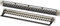 FGB Panneau de brassage 1U 24 ports et coupleur Keystone blindé Cat7 RJ45, panneau de brassage de montage en rack ou mural de 48,3 cm avec barre arrière, panneau de brassage réseau pour commutateur