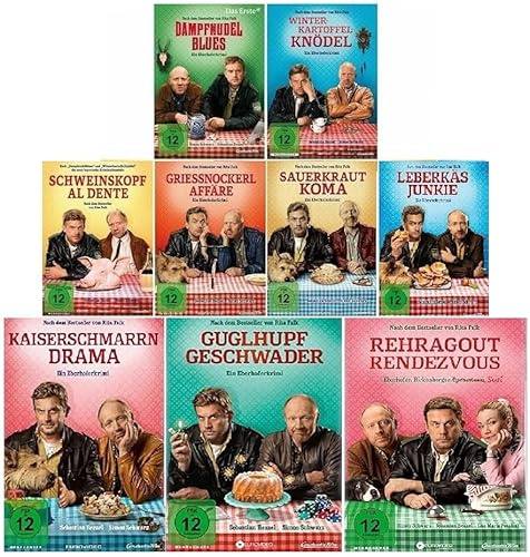 Eberhofer - Krimi Komplett Set 1-9 inkl. Rehragout Rendezvous (Dampfnudel+Winterkartoffel+Schweinskopf+Grießnockerl+Sauerkraut+Leberkäs+Kaiserschmarrn+Guglhupf+Rehragout) [9 DVD´s]