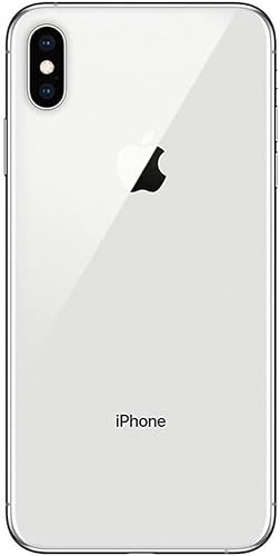 ABUSVEX Rückglas-Ersatz für iPhone Xs Max 6,5 Zoll, alle Träger mit vorinstalliertem Kleber und Reparaturwerkzeug (Silber)