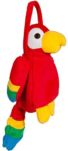 Krause & Sohn Papagei Handtasche Tasche bunter Vogel 27 x 13 cm Kostüm-Zubehör Fasching Karneval Tierkostüm Tropen