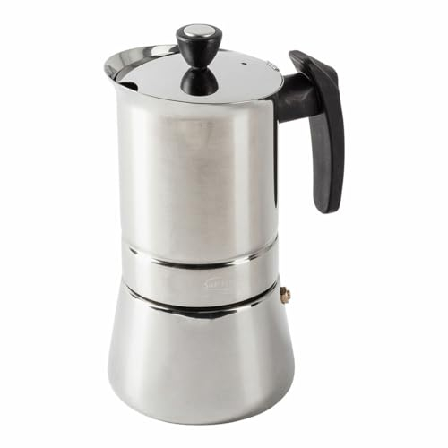 San Ignacio Cafetera Italiana Moods SG-3595 Acero Inoxidable 9 Tazas