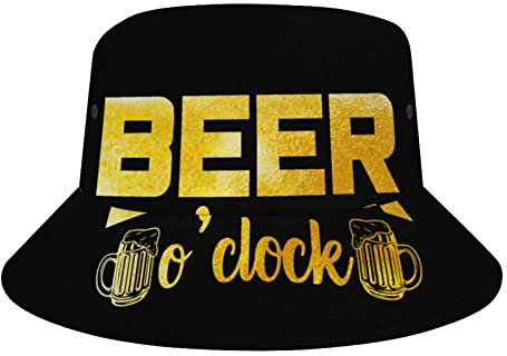 Fishermütze Bier Uhr Fischerhüte Komfortables Sommermütze Unisex Anglerhut Für Wandern, Damen, Reisen