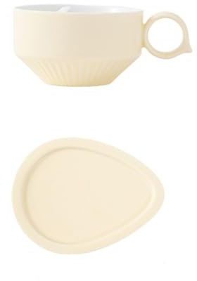 LVUNZJCA Tazas de Café Juego de Taza y platillo de café de cerámica Office Cafe para Té, Café