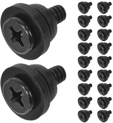 OUNONA Tornillos Para Montaje De Disco Duro De Pc Kit De 20 Piezas Absorción De 3.5 Pulgadas Compatible Discos Duros Mecánicos Instalación Sencilla Color Negro