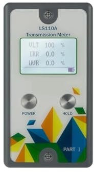 HEALBYBLE Lichtdurchlässigkeitsmessrät LS110A teiltes Transmissionsmessrät, IR-UV-Durchlässigkeitsmessrät for sichtbares Licht for Frontfenster,Präzise Prüfung