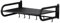 Heavy Duty Stainless Steel Microwave Shelf Wall Mount - Space-Saving Black Wall Bracket with Hooks for Kitchen