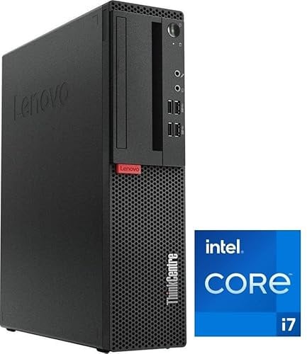 Lenovo - Schneller PC mit Intel Core i7 6700 - Desktop Computer + Silent Rechner für Büro & Home Office mit 4 GHZ - 32 GB - 1000 GB SSD - USB3.0 - WLAN - inkl Windows 11 Pro und Office 2010 | 7863
