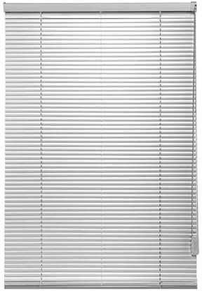 Store Vénitien Aluminium Romain Gris argenté Lamelle de Aluminium Rideau de Douche déroulant Stores horizontaux Pare-Vue Pare-Soleil Maison pour fenêtre,Bureau (W75cm×H70cm)