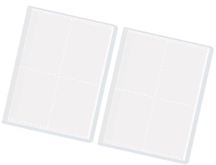 KEXIAO Lot de 2 pochettes de rangement de fichiers avec 80/84/160 poches, grande capacité pour une classification facile, accès facile