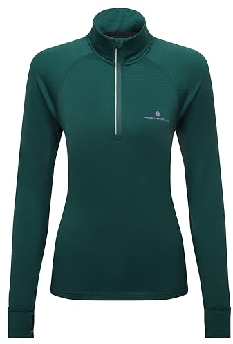 Ronhill Running, Wmn's Tech Winter 1/2 Zip, Seaweed/Iris, 14