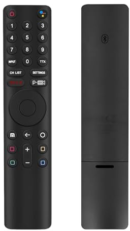 XMRM-010 Ersatz Xiaomi Fernbedienung Xiaomi Smart TVs Remote Control Sprachfernbedienung Kompatibel mit P1, Q1, 4S, 4A, Q1E L32M6-6AEU, L32M5-5ASP, L55MS-5A, L65M5-5ASP