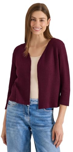 Cecil Damen Offene 3/4-Arm Jacke im Ajour-Look