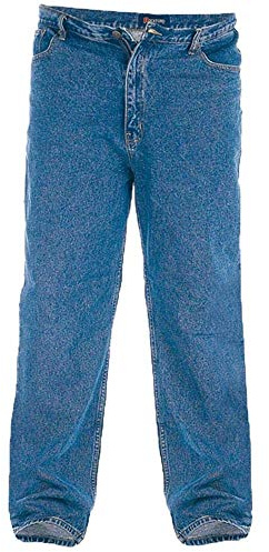 Rockford Comfort Fit Mens 38 Leg Large Size Quality Jeans Stonewash Blue