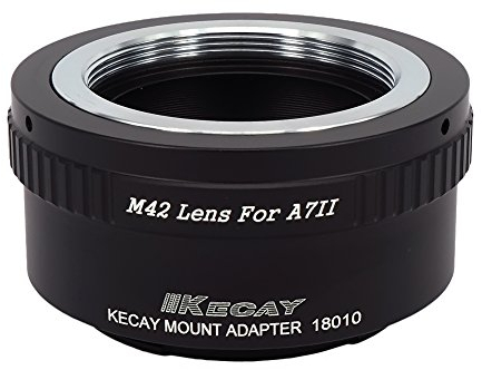 KECAY® Objektiv Adapter Kompatibel für M42 (42mm) Screw Mount Objektiv auf Sony A7II A7S A7RII Vollformat Kamera Adapter Ring