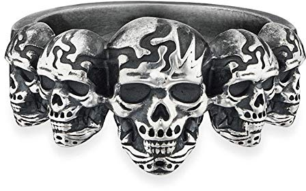cai Herren Ring 925/- Sterling Silber oxidiert ohne Stein weiß 132270763