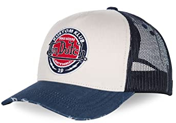 Cap Herren Natürlich, Tracker Kappe Herren, Kustom Club, Atmungsaktiv, Blau, Einheitsgröße