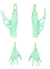 Monster High Ersatzteile Great Scarrier Reef Glowsome Ghoulfish Frankie Stein Doll DHB55 – inklusive 2 Unterarmen mit Flossen und 2 Händen