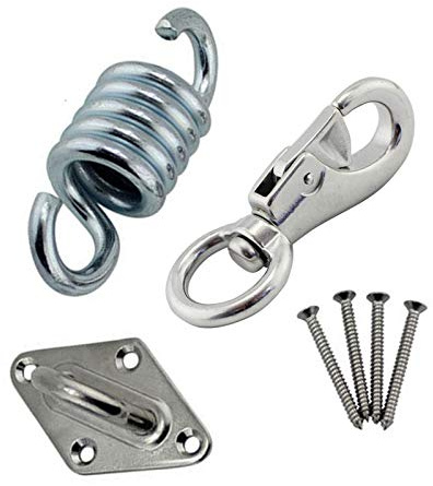 Hi Suyi Hängematten-Sessel Hängeschaukel Hängeset Deckenhalterung Hängehaken Hängehaken Edelstahl 227 kg Kapazität
