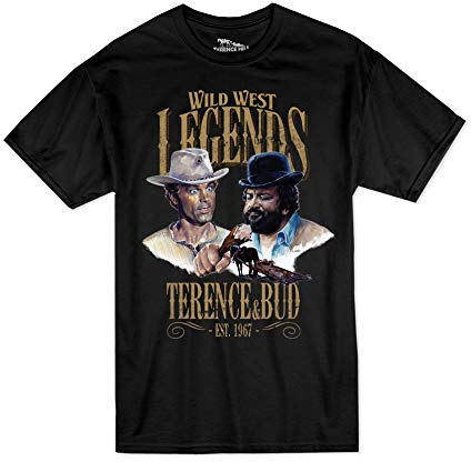 Terence Hill Bud Spencer T-Shirt - Rechte Hand des Teufels - Bud & Terence (schwarz)