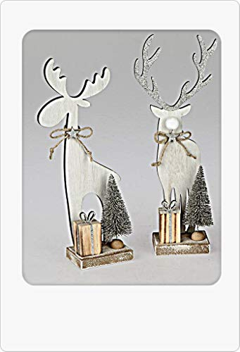 Weihnachten Deko Hirsch sort. H22cm aus Holz 1 von 2 weihnachtliche Figur Modell