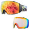 NAKED Optics Skibrille Männer, Ski Brille Frauen, Snowboardbrille (STORM Tucan, inkl. Schlechtwetterglas)
