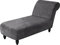 TOPCHANCES Samt Chaiselongue Schonbezüge, Liegesessel Stuhlbezug, Relaxliege Deluxe Stuhlbezüge, Schonbezug Stretch rutschfest (Grau)