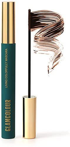 1/4Pcs Magic Color Skinny Mascara, Wasserdicht Gesunde Längen Mascara Bunte Dick Curling Skinny Mascara (Schlank, Braun)