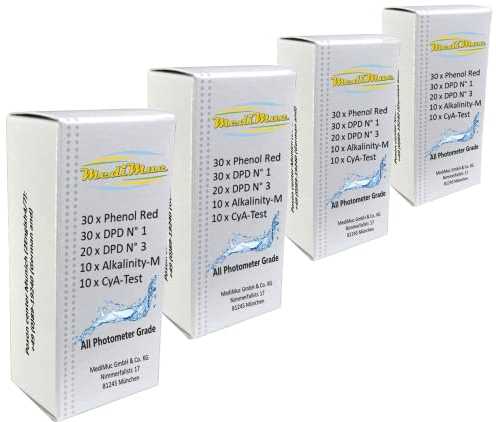 Refill Pack mit 400 Testtabletten für PoolLAB - auch geeignet für andere Handphotometer - original PoolLAB Reagenzien - Tablettenanzahl (400)