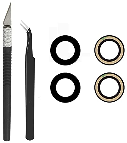 Cemobile Original Back Rear Kamera Glas Lens Ersatz für iPhone 14 und iPhone 14 Plus mit Kleber Vorinstalliert und Reparaturwerkzeug Kit