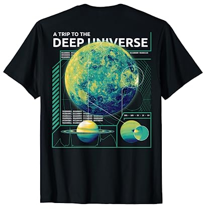Backprint: Vaporwave EDM Raver Festival Deep Techno Universe T-Shirt