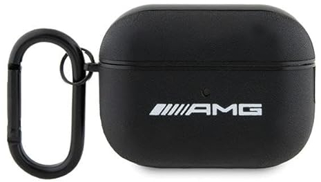AMG AMAP2SLWK Hülle für AirPods Pro 2 Cover Schwarz Leather White Logo
