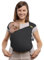 Boba Pre-Wrapped Baby Wrap Carrier with Buckle, Easy Adjust Soft Infant Baby Carrier Hybrid for Boy or Girls, Baby Sling for Newborn up to 35lb (Charcoal)