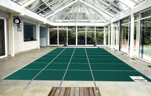 Cubierta de Seguridad Para Piscina 10m/ 9m/ 8m/ 7m/ 6m/ 5m/ 4m/ 3m/ 2m/ 1m Cubierta Elástica For Piscina, Cubiertas De Drenaje For Piscinas Enterradas/Cubierta De Hoja Azul For Bañera Rectangular(4X4m