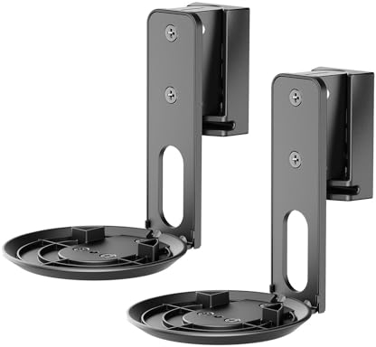 ARLI 2X Wandhalterung für Sonos Era 100 – Wandhalter neigbar drehbar schwenkbar – Integriertes Kabelmanagement – Stabil & einfach zu montieren – Paar Schwarz
