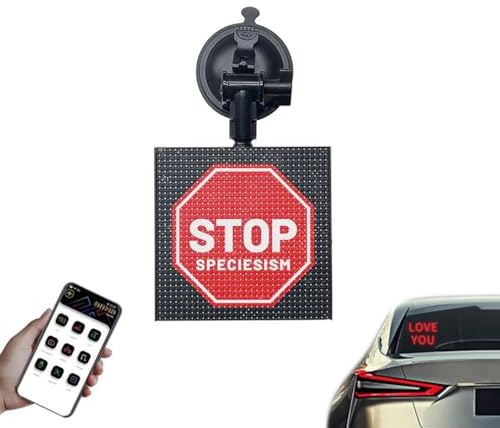 DIY Bluetooth LED Display Screen, Led Anzeigetafel, Auto-LED-Schilder, Auto-LED-Emoticon-Licht, Flexible RGB-LED-Anzeigetafel, Bluetooth APP-Steuerung, Led Anzeige Programmierbar