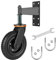 Lenkrollen, 410mm Schwerlastrollen mit Bremse 360° Drehbar Transportrollen mit Gewinde, Tragkraft 200kg, Vollgummi Laufrollen Zaun Tor Rad für Rohrtore, Metalltore, Holzgatter, Zaunpforten, Drehtore