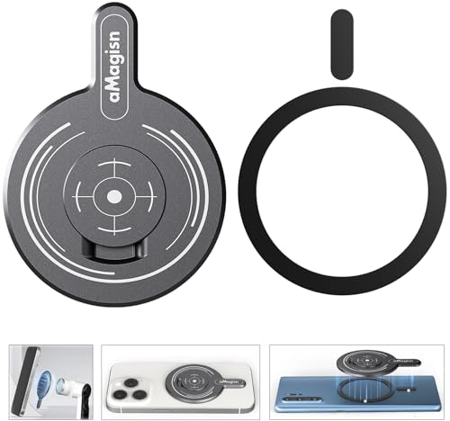 Honbobo Supporto Magnetico per Insta360 Flow Pro/Insta360 Flow Magsafe Supporto Magnetico per iPhone 16 15 14 13 Telefono Magnetico Adattatore per iPhone/Android serie