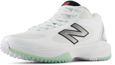 New Balance Men's FreezeLX V5 Turf Lacrosse Shoe, White/Black/Silver Metallic, 11 M