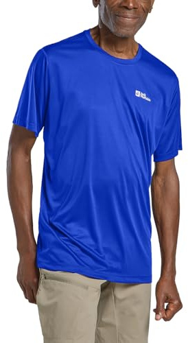 Jack Wolfskin Herren Tech M T-Shirt, Vibrant Blue, XXL EU