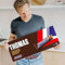 Snickers personalisierte Schokoladentafel - Geburtstagsgeschenk personalisiert - Personalisieren sie ihre riesige Schokolade-geschenkbox, das perfekte Geschenk für männer und frauen(Snickers XXL)