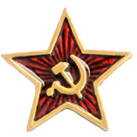 xbiez Brosche mit Sternenhut der Sowjetarmee, Geschenk, roter Stern, Sichel, Hammer, Brosche, Anstecknadel für Damen und Mädchen, Unisex, Ornament, Metall