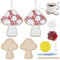 WEBEEDY Pilz Mosaik Mach Set DIY Mosaik Set Mosaikfliesen Für Bastelarbeiten Glasmosaikfliesenstücke Mit Holzbrett Für Erwachsene Anfänger Geschenk Für Einweihungsweihnachten 2 Stück