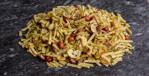 Lily's Crunchy Farrari Chevdo, Snack Mix with Fries, Nuts,Spiced Potato Fries with Peanuts 500g